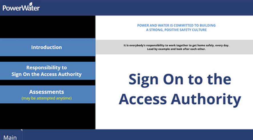 Sign On to Access to Authority